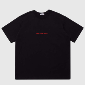 solen forge “positive vibes” black oversized tee