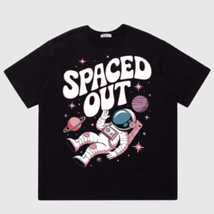 solen forge “positive vibes” black oversized tee